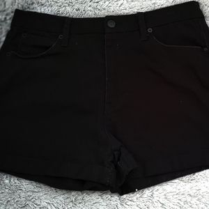 No boundaries black flat front  short shorts